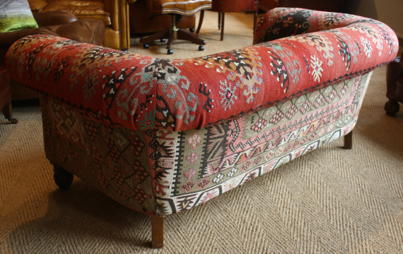Kilim Antique 2-seater Chesterfield